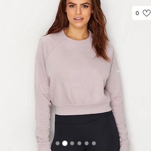 Nike cropped crew. Dusty pink